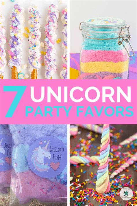 7 Unicorn Party Favors - Mommyhooding