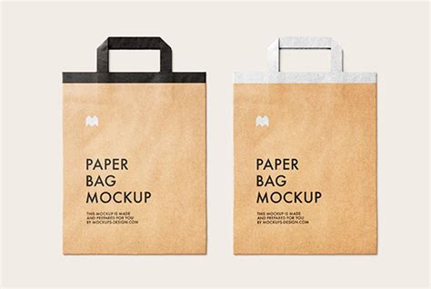 Free paper delivery bag mockup - Mockups Design