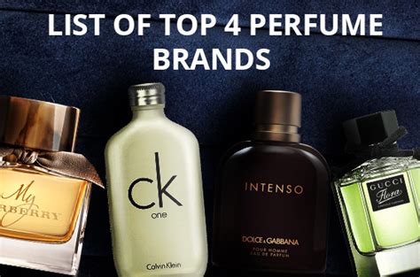 List of Top 4 Perfume Brands - Awesome Perfumes