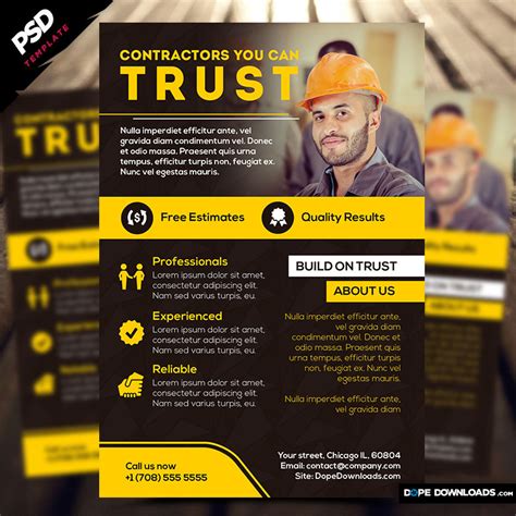 Contractors Flyer Template – Dope Downloads