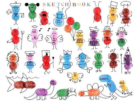 Thumbprints | Fingerabdruck kunst, Kunstprojekt für kinder, Kinder ...