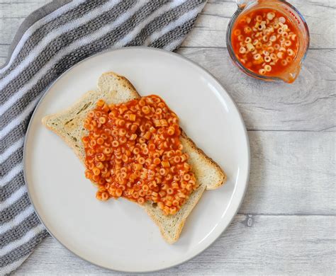 Gluten Free Spaghetti Hoops on Toast - Low Fodmap Inspiration