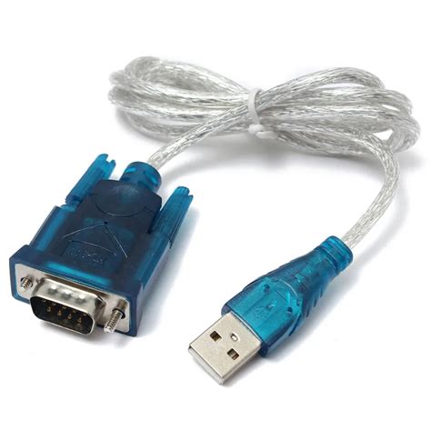 Factory price New 3.2Ft Translucent USB 2.0 To DB9 RS232 Serial ...