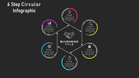 77.PowerPoint 6-Step Circular LINE Infographic – PowerUP with POWERPOINT