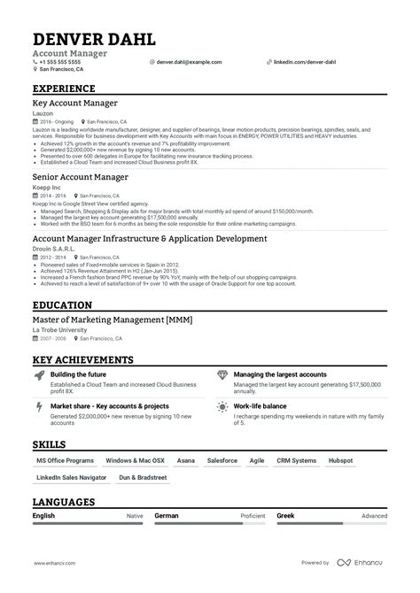 Sample Basic Resume Template