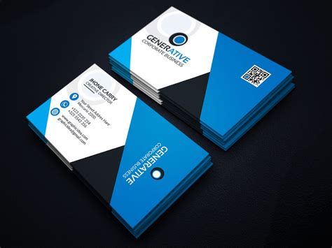 EPS Sleek Business Card Design Template 001599 - Template Catalog