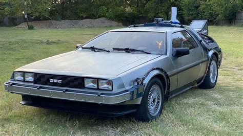 Delorean Time Machine Replica signed by "Doc Brown" Christopher Lloyd ...