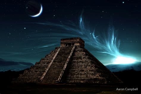 "Mayan Space Temple" by Aaron Campbell | Redbubble