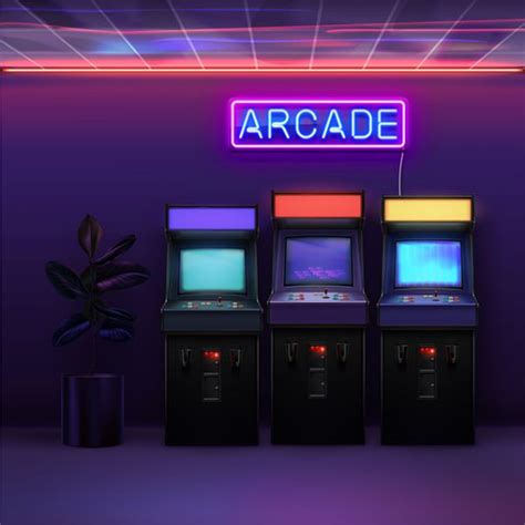 Retro Arcade Neon Sign for Gamers | Arcade & Games Room Wall Sign