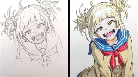 Anime Drawing How To Draw Toga Himiko Boku No Hero Academia Youtube ...