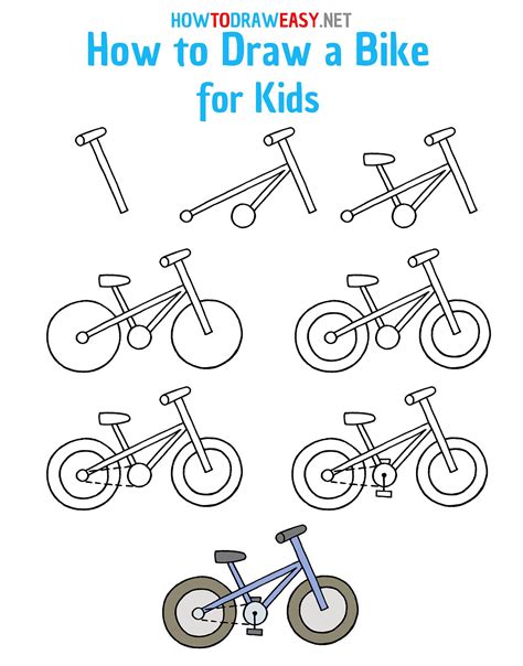 How to Draw a Bike Step by Step | Çizim, Resimler, Resim