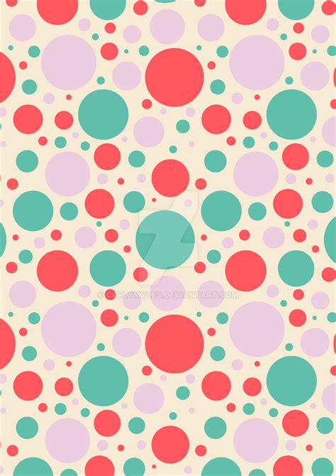 Red, Green Spot Repeat Pattern by CarlyMyles on DeviantArt