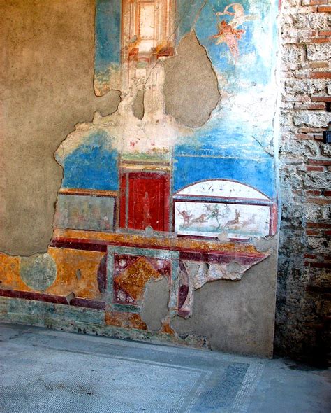 Pompei Wall Mural | Unrestored wall mural at Pompeii demonst… | Flickr