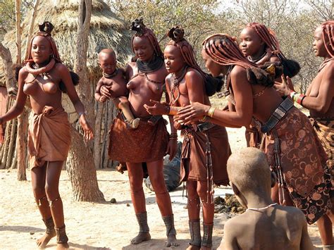 The Himba . Dancing to the birth song, Near Kunene river, Angola ...