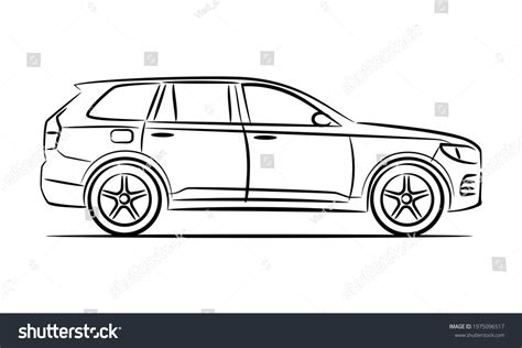 6,867 Suv Car Outline Images, Stock Photos & Vectors | Shutterstock