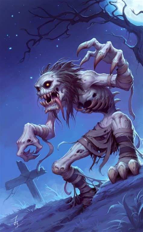 ArtStation - Ghoul, f y | Monster sketch, Hearthstone artwork, Character art