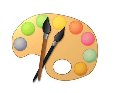 Artist Paint Palette Clip Art