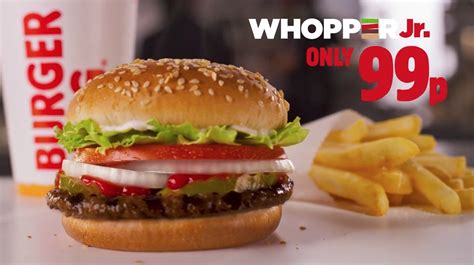 Whopper Jr 99p @ Burger King - hotukdeals