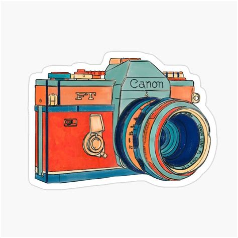 "Vintage Camera" Sticker for Sale by Hannahdouglas00 | Cute laptop ...