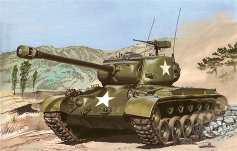 Wallpaper USA, history, World of tanks, WoT, medium tank, Pershing, M26 ...