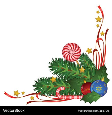 Christmas border Royalty Free Vector Image - VectorStock