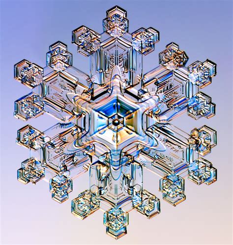 Snowflake under a microscope. : r/pics