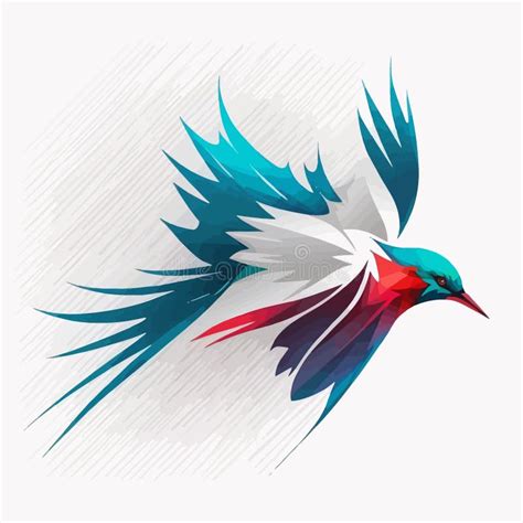 Bird Logo Abstract Design. Vector Illustration on a Light Background ...