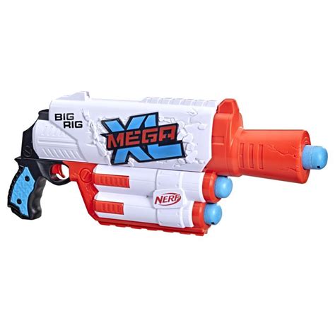 Nerf Mega XL Big Rig Blaster, Largest Nerf Mega Darts Ever, 3 Nerf Mega XL Whistler Darts, XL ...