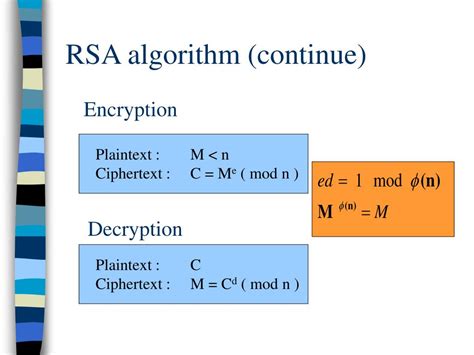 PPT - RSA Cryptosystem PowerPoint Presentation, free download - ID:5743962