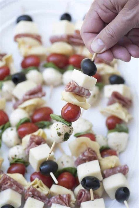 Antipasto Skewers - An easy, impressive party appetizer!