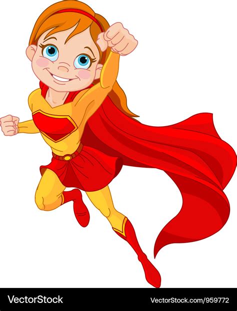 Super girl Royalty Free Vector Image - VectorStock