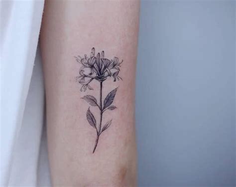 47 Amazing Honeysuckle Tattoo Ideas [2023 Inspiration Guide] | Honeysuckle tattoo, Birth flower ...