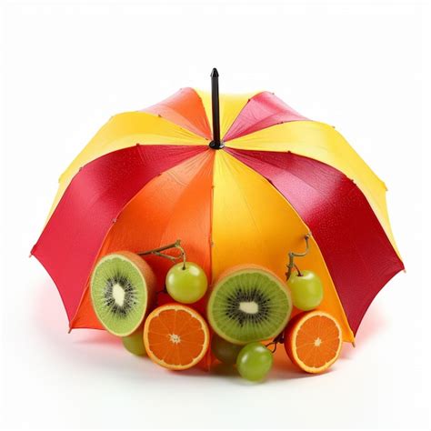 Premium AI Image | Umbrella Fruit with white background high quality u