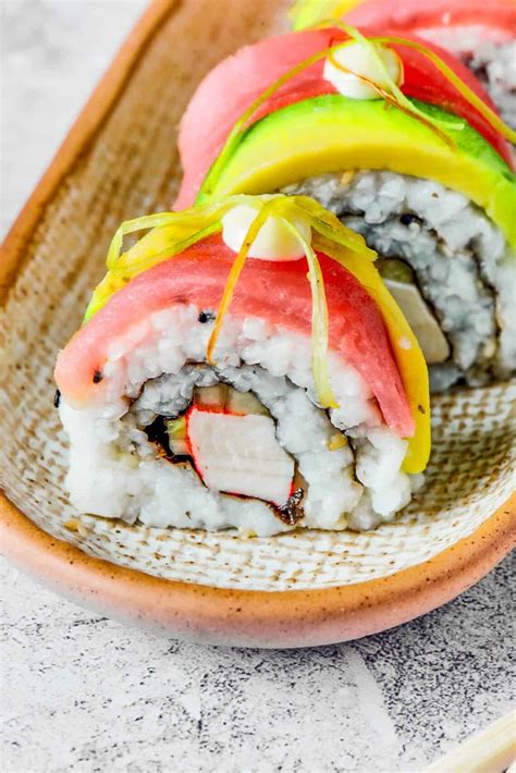 Rainbow Roll Sushi | Easy Weeknight Recipes