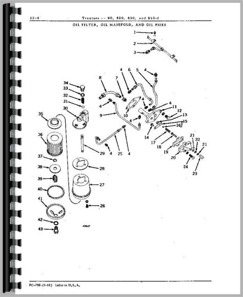 John Deere 820 Tractor Parts Manual