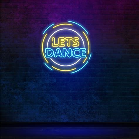 Retro Neon Signs | Pop Art Neon Light | Let's dance | Neon Works