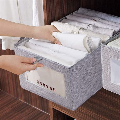 Foldable Clothes Wardrobe Storage Box Organizer with Handle to Pull Ou – Mangata