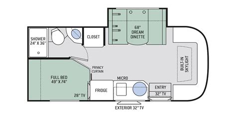 Class C Rv Floor Plans With King Bed - kitchencor