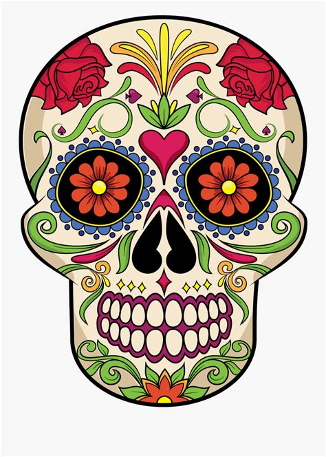 Day Of The Dead Skull , Free Transparent Clipart - ClipartKey