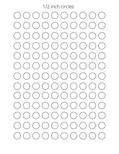 17 Sizes Of Printable Circle Templates Cassie Smallwood - Riset