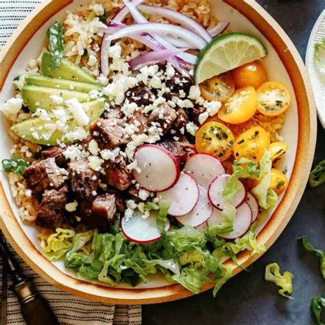 Carne Asada Burrito Bowl | Spoon Fork Bacon