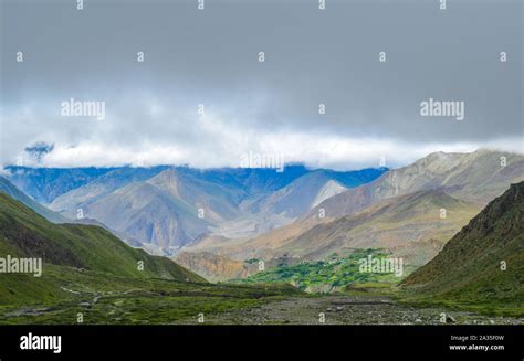 Landscape of Mustang Nepal Stock Photo - Alamy