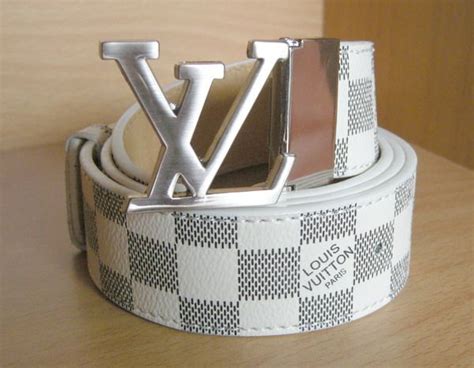 Mens Lv Belt White | NAR Media Kit