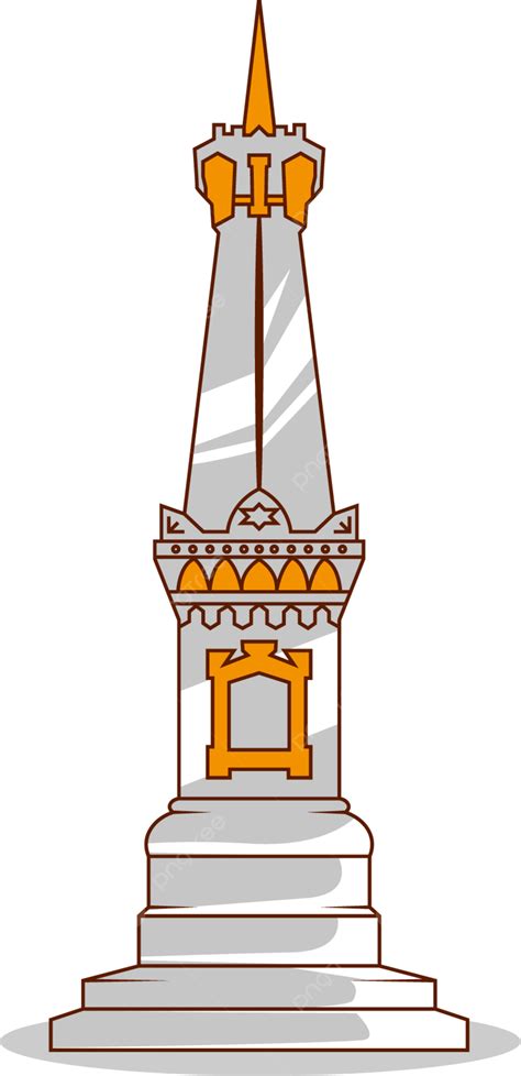 Premium Vector L Tugu Jogja Drawn Logo Monument Cartoon, Cartoon Clipart, Logo Clipart ...