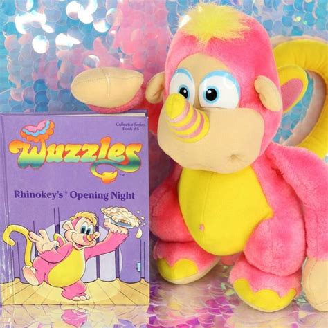 Wuzzles RHINOKEY 13" Rhino Monkey Plush + BOOK Disney Hasbro Softies H396 #Hasbro | Monkey plush ...