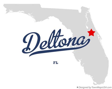 Map of Deltona, FL, Florida