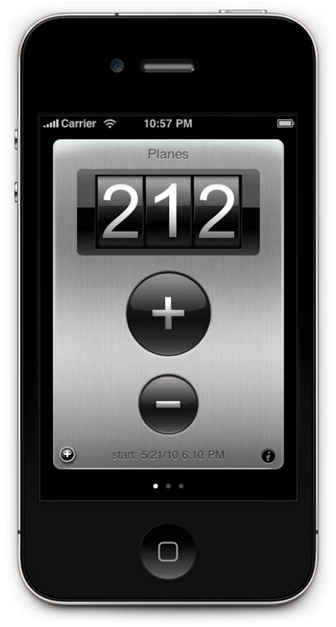 Counter app for iPhone