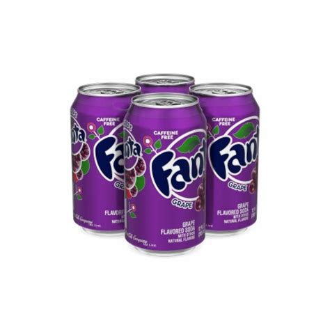 Fanta Grape Soda, 4 cans / 12 fl oz - Pick ‘n Save