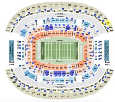 Cowboys Stadium Seating Chart Virtual | Bruin Blog