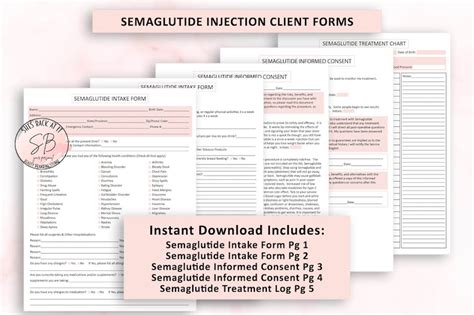 Semaglutide Injection Intake Form Semaglutide Consent Form - Etsy Canada